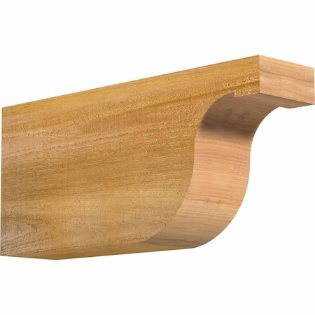 Ekena Millwork Del Monte Rough Sawn Rafter Tail, Western Red Cedar, 4"W x 8"H x 18"L RFT04X08X18DEL00RWR